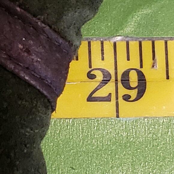 Phat Farm Shearling Lined Aviator Jacket Mens Size 2XL Green Zip Leather Flaw - Picture 12 of 15